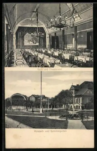 AK Bassum, Bohlmann`s Vergnügungs-Etablissement mit Ball- und Theatersaal und Konzert- und Sommergarten