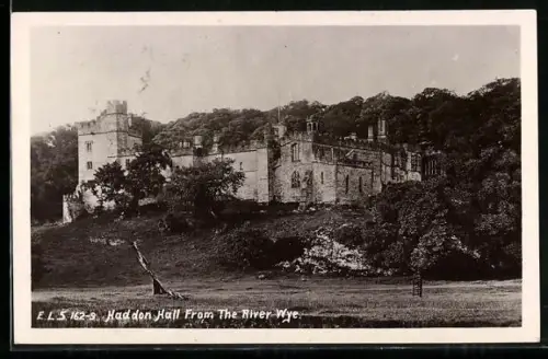 AK Haddon, View of Haddon Hall from the River Wye