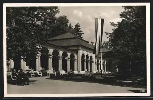 AK Bad Steben, Kurhaus, Wandelhalle, Parkanlage