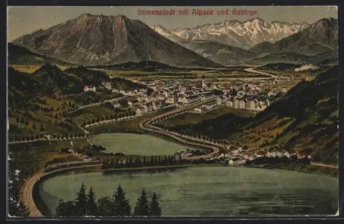 AK Immenstadt, Alpsee, Gebirge