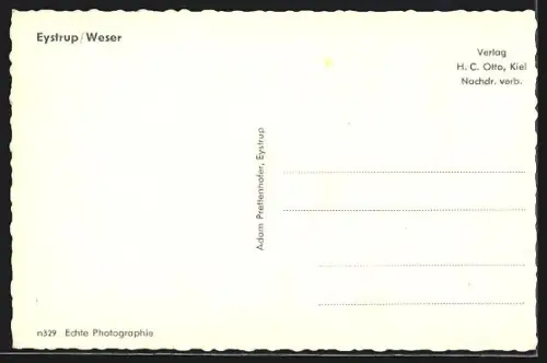 AK Eystrup /Weser, Strassenpartie mit Rathaus