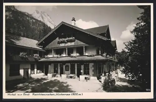 AK Berchtesgaden-Hintersee, Hotel zur Post