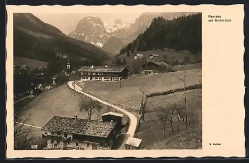 AK Ramsau, Reiteralpe, Berglandschaft, Bauernhäuser