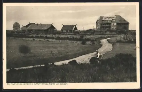 AK Wyk auf Föhr, Dr. Gmelin`s Nordsee-Sanatorium von Südost