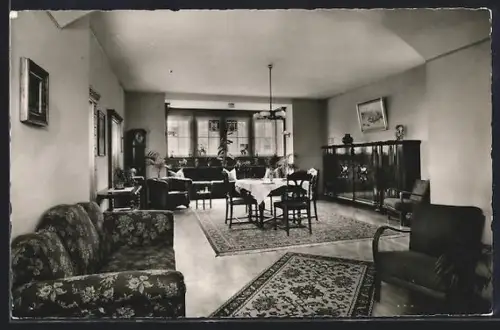 AK Berchtesgaden, Halle-Haus Glück-Auf, Speise- und Aufenthaltsraum