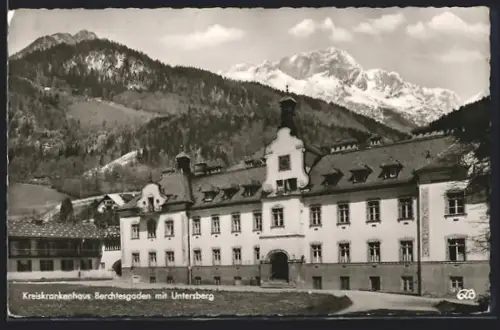 AK Berchtesgaden, Kreiskrankenhaus, Untersberg