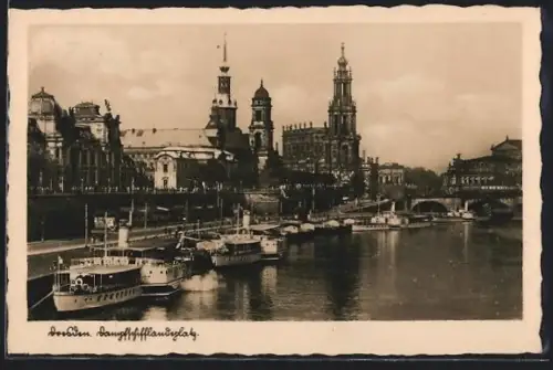 AK Dresden, Dampfschifflandeplatz