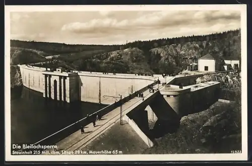 AK Bleilochsperre, Staumauer und Umgebung