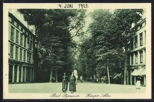 AK Bad Pyrmont, Haupt-Allee
