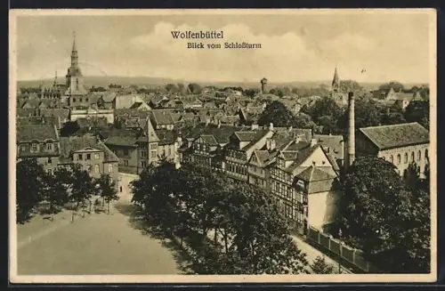 AK Wolfenbüttel, Blick vom Schlossturm