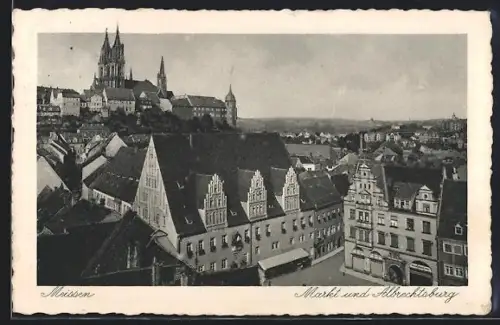 AK Meissen, Markt und Albrechtsburg