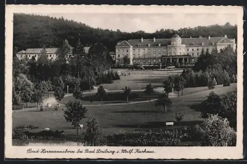 AK Bad Hermannsborn bei Bad Driburg, Kurhaus