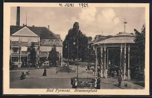 AK Bad Pyrmont, Brunnenplatz
