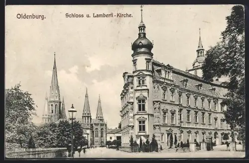 AK Oldenburg, Schloss, Lamberti-Kirche