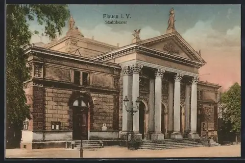 AK Plauen i. V., Stadttheater