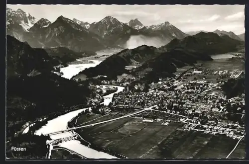 AK Füssen i. Allgäu, Lech, Weissensee, Allgäuer Hochgebirge
