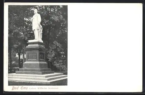 AK Bad Ems, Kaiser-Wilhelm-Denkmal