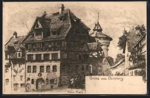 Künstler-AK Nürnberg, Dürer-Haus