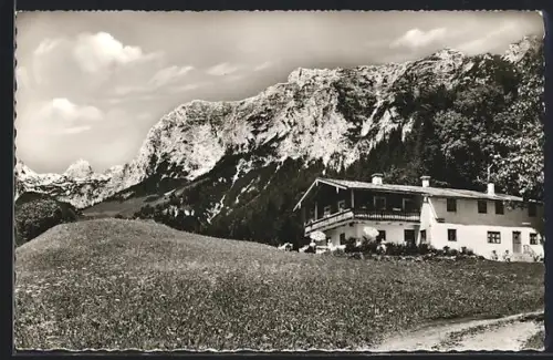 AK Ramsau b. Berchtesgaden, Gasthaus Margaretenhöhe, Bes. H. Gschossmann