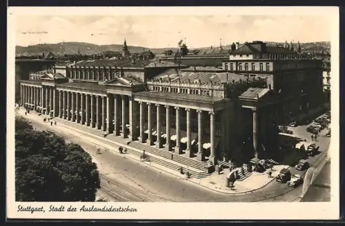 AK Stuttgart, Königsbau am Schlossplatz