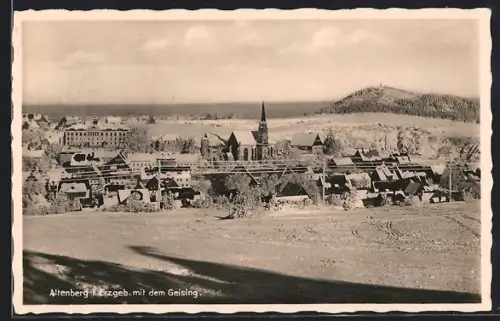 AK Altenberg i. Erzgeb., Stadtansicht mit dem Geising