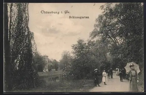 AK Oldenburg i. Gr., Schlossgarten