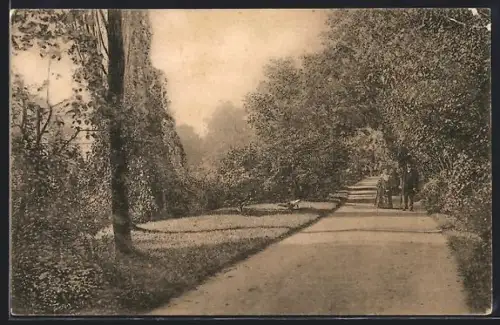 AK Oldenburg i. Gr., Partie im Schlossgarten