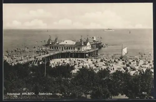 AK Ahlbeck, Seebrücke, Strand, Ostseebad