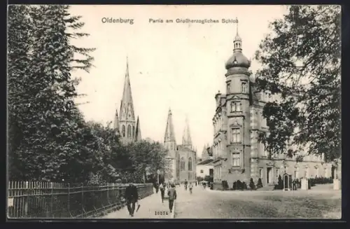AK Oldenburg, Partie am Grossherzoglichen Schloss
