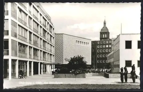 AK Oldenburg i. Oldb., Am Schlossplatz, Landessparkasse, Rathaus