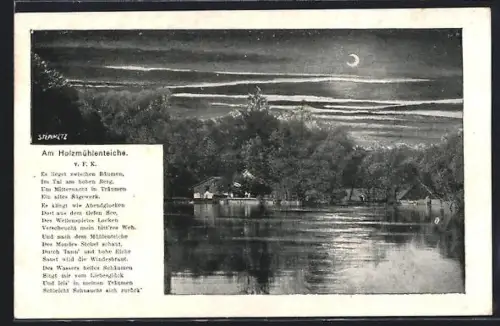 AK Eldagsen, Restaurant Holzmühle, Ernst Daeves, Holzmühlenteiche