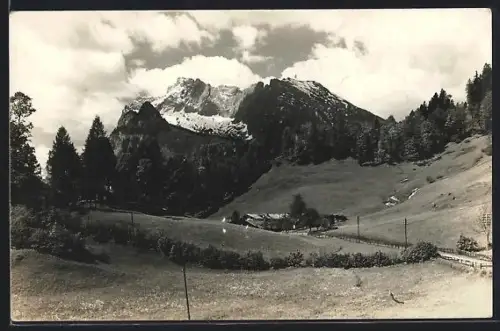 AK Berchtesgaden, Blick auf den Watzmann