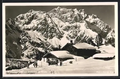 AK Ramsau, Alpengasthof Wimbachgriesalm, Hochkalter im Winter