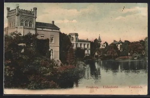 AK Hamburg, Uhlenhorst, Feenteich