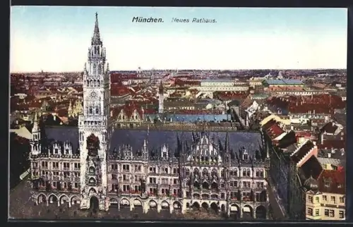 AK München, Neues Rathaus
