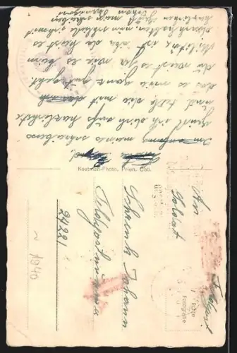 AK Ramsau /Obb., Kirche, Bach, Bergkulisse