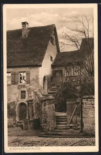 AK Rothenburg o. T., Kirchnerwohnung