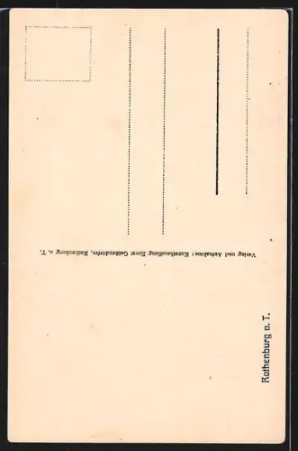 AK Rothenburg o. T., Kirchnerwohnung