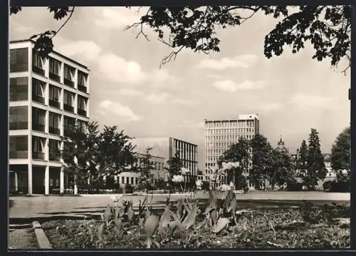 AK Oldenburg, Berliner Platz, Hallenbad, LVA