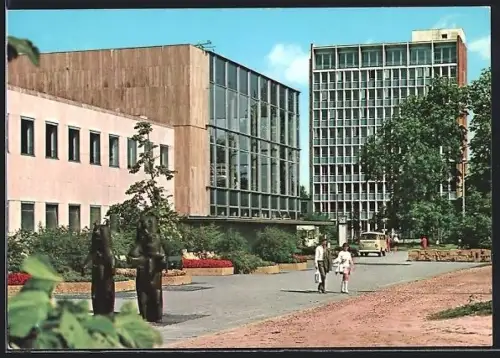 AK Oldenburg, Berliner Platz, Hallenbad und Landesversicherungsanstalt