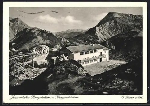 AK Berchtesgaden, Jennerbahn Bergstation und Berggaststätten
