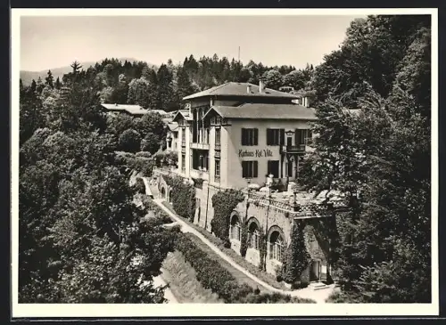 AK Berchtesgaden, Kurhaus u. Hotel Kgl. Villa, Terrassencafe mit schönster Aussicht