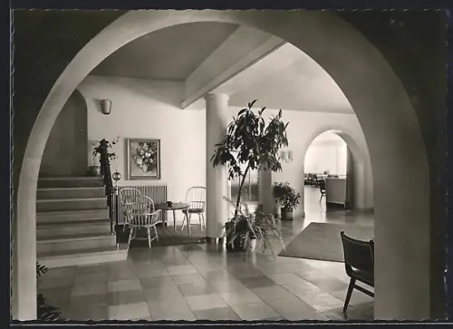 AK Freudenstadt im Schwarzwald, Kurhaus, Vorraum beim Tanzkaffee