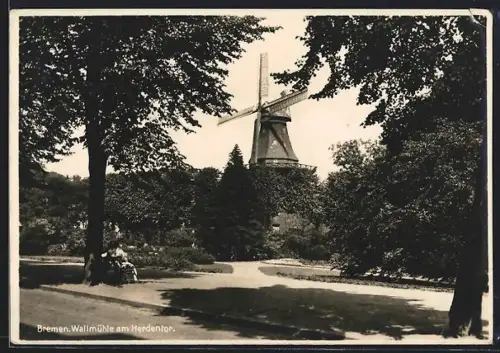 AK Bremen, Wallmühle am Herdentor