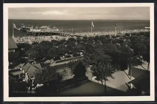 AK Ahlbeck, Seebrücke, Strand, Promenade, 