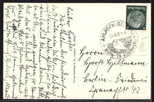 AK Ahlbeck, Seebrücke, Strand, Promenade, 