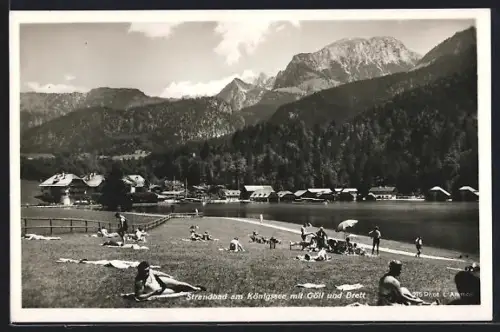 AK Königssee, Strandbad mit Göll und Brett