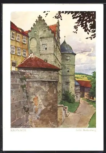 Künstler-AK Kronach, Feste Rosenberg