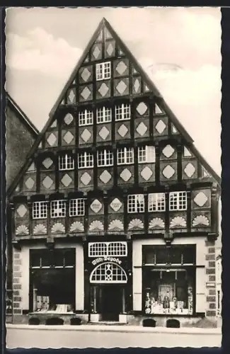 AK Oldenburg /Oldb., Fachwerkhaus, Haus Degode, erbaut 1502