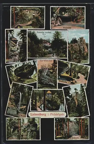 AK Luisenburg i. Fichtelgeb., Luisensitz, Insel Helgoland, Restaurant Luisenburg